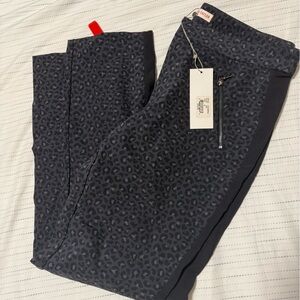 Rebecca Taylor Navy Black Leopard Ponte Pants
